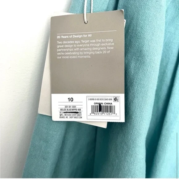 🍑 Jason Wu 10 Skirt Belize Blue Pleated Striped 20th Anniversary Retro Preppy - Picture 6 of 13